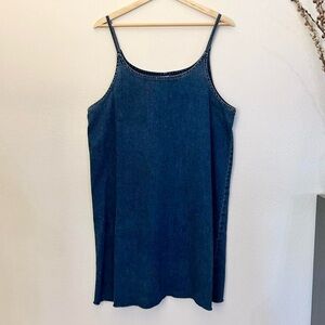 Vintage Gap denim dress with raw hem